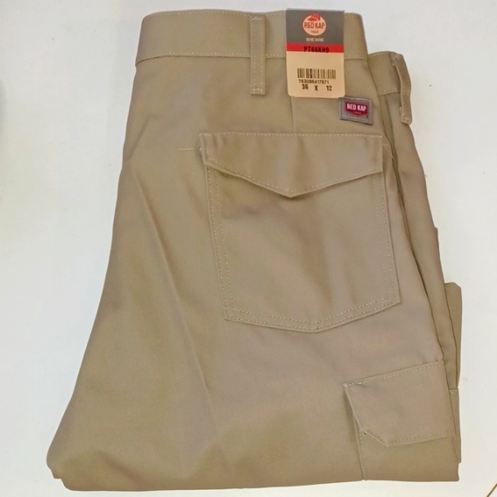 New! Red Kap Men's Tan Work Shorts